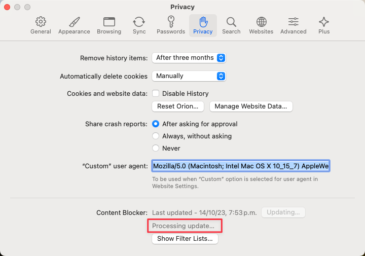 Blocklists - Processing Update