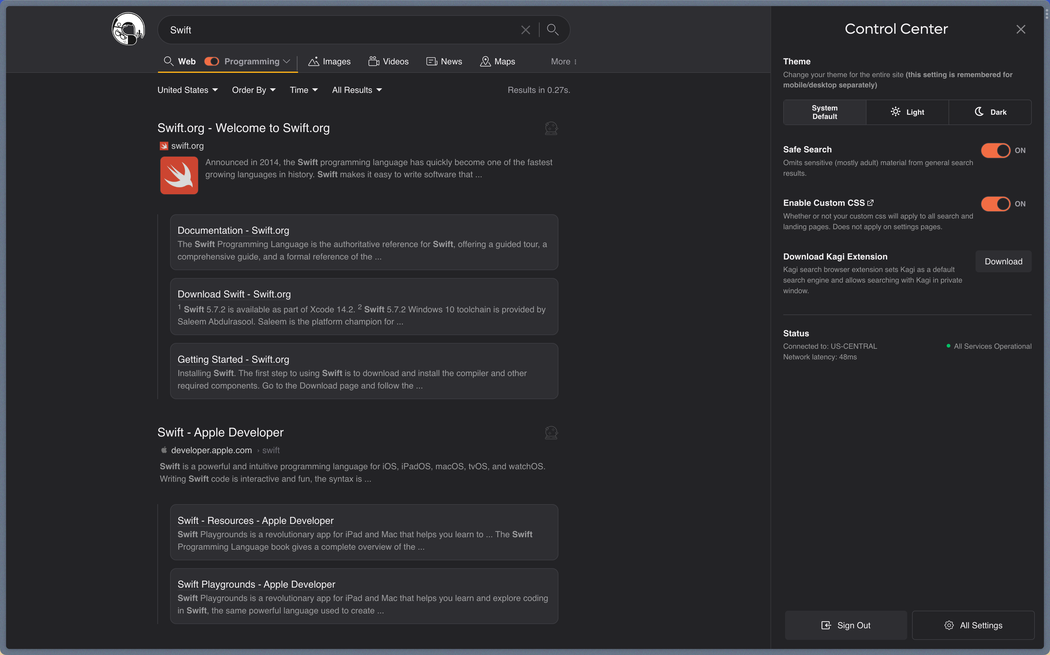 Enhanced Dark Applied