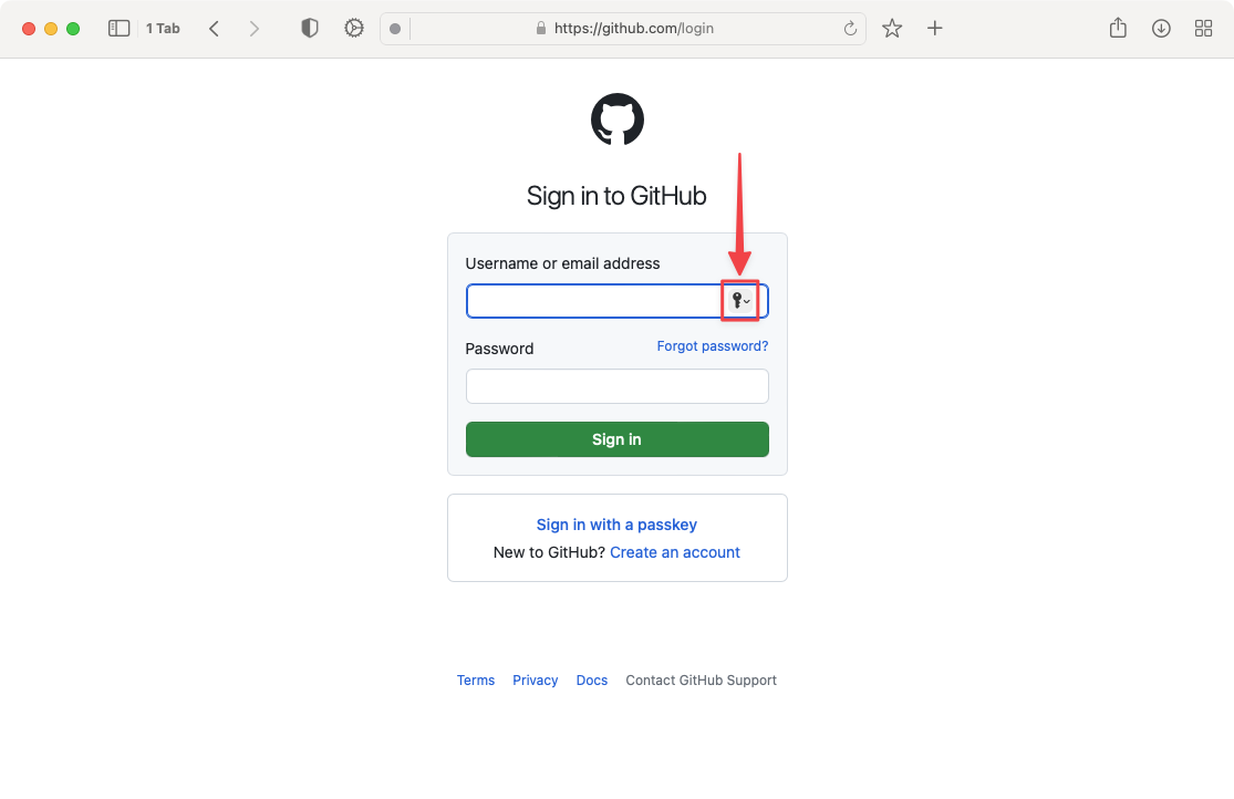 3rd Party Passwords - Key Button