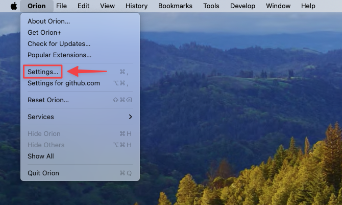3rd Party Passwords - Settings Menu